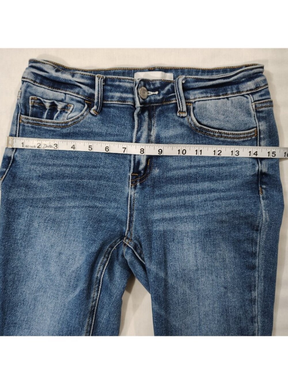 Vervet Los Angeles Skinny Jeans Womens Size 27 Mid Rise Denim Medium Wash Blue - Picture 14 of 16